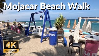 Mojacar Beach Walk  A Hidden Gem  Almeria Spain [upl. by Friday]