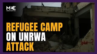 West Bank refugee camp describes impact of Israeli raid on Unrwa facilities [upl. by Pravit361]