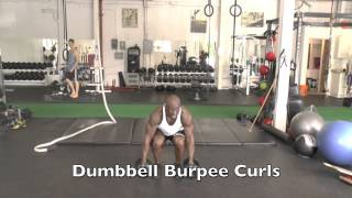 Burpees  Burpee Workout with Dumbbells [upl. by Stafani381]