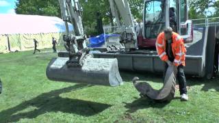 Graafmachine feestterrein Harkema 2015 [upl. by Juli]