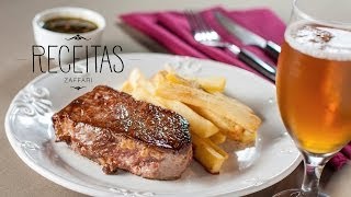 Entrecot com fritas  Receitas Zaffari [upl. by Keelin]