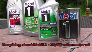 Everything about Mobil 1 25000 miles 100 Synthetic motor oil [upl. by Althea204]