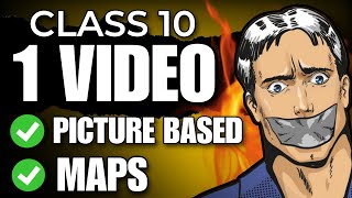 Class 10 SST All Picture Based Questions  Maps One shot🔥 CBSE 202324 [upl. by Ettenuj]