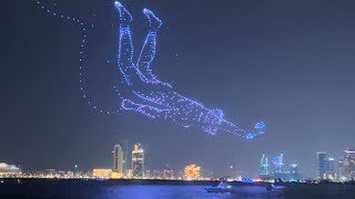 Dubai Drone Show  Bluewater  2023 [upl. by Yorgen]