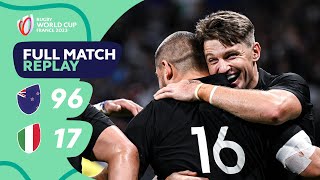 All Blacks 14 tries stun the Azzurri  New Zealand v Italy  Rugby World Cup 2023 Full Match Replay [upl. by Elyag]