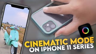 Cinematic Mode On IPHONE 11 [upl. by Netsrek]