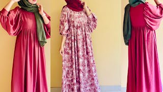 DIY  Latest design maxi dress  Ruffle sleeves design naachusworld diy [upl. by Gudrin316]