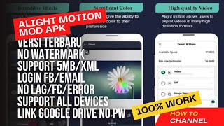 Alight Motion Mod Terbaru 2024  Mod Versi 50262  Ada Fitur Template dan Support All Preset [upl. by Alakcim]