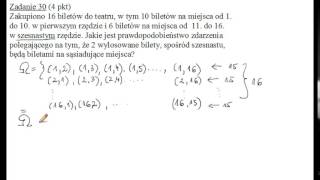 Zadanie 30 Matura z matematyki grudzień 2014r CKE [upl. by Enel]