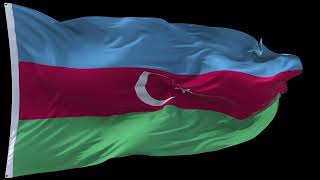 🚩Azerbaijan Flag Waving  GREEN SCREEN amp CHROMA MATTE🚩 [upl. by Cilurzo]