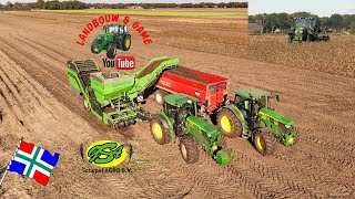 schepel agro aardappels rooien johndeere en avr rooimachine [upl. by Nylekoorb690]