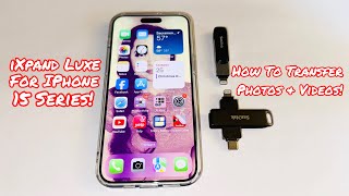 HOW TO USE THE SANDISK IXPAND FLASH DRIVE LUXE FOR THE USBC IPHONE 15 amp IPAD  SIMPLE TUTORIALS [upl. by Morocco]