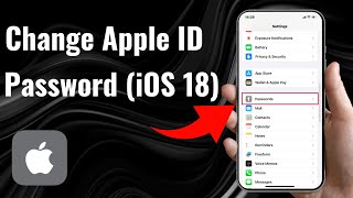 How to Change Apple ID Password iOS 18 [upl. by Anaitit]