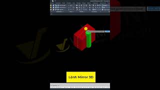 Cách Dùng Lệnh Mirror Để Lấy Đối XứngTrong AutoCAD 3D vaduni autocad3d hocautocad [upl. by Airamas852]