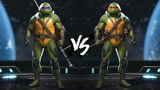 Injustice 2  Donatello vs Michelangelo [upl. by Oironoh]