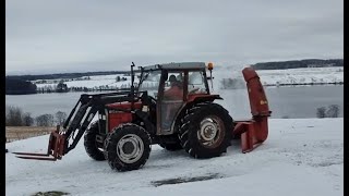 Justering av snøfreser på traktor [upl. by Aret]