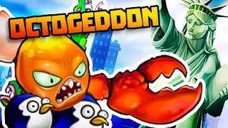 GIANT MUTANT OCTOPUS DESTROYS STATUE OF LIBERTY  Octogeddon Gameplay [upl. by Duester71]