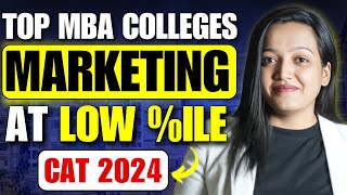 Top MBA Colleges For Marketing At Low CAT Percentile  Top MBA Colleges For Marketing ✅ cat2024 [upl. by Salene332]