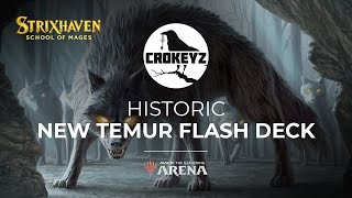 NEW Temur FLASH Crushing the META  Historic CROKEYZ MTG Arena [upl. by Enilrad]