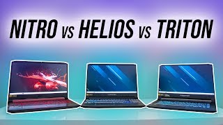 Acer Nitro 5 vs Helios 300 vs Triton 500 Comparison [upl. by Gena]