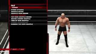 WWE 2K14 Taz Moveset [upl. by Haslett897]