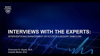 Interventional Management of Acute Pulmonary Embolism HayesMotiei [upl. by Atilek]