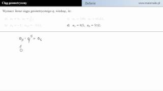 Ciąg geometryczny  zadanie 3d [upl. by Analise211]