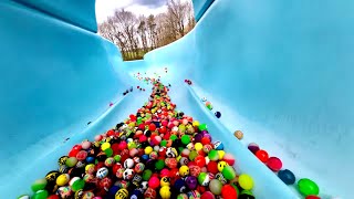 5000 Bouncy Balls  Waterslide [upl. by Elrem80]