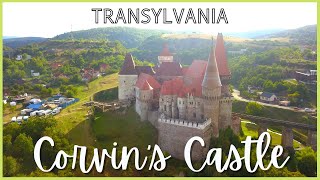 Romanias BIGGEST castle  Corvin Castle By Drone 4K [upl. by Odlonra]