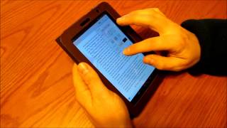 Samsung Galaxy Tab 2  Kindle reader back light brightness demo [upl. by Norahc351]