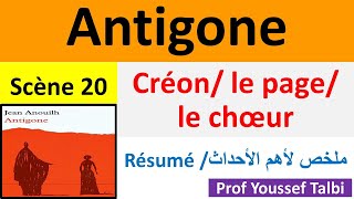 Antigone de Jean Anouilh  Créon et le Chœur résumé [upl. by Tinaret]