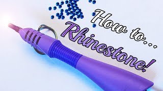 How To Apply Rhinestones Using Hotfix Applicator [upl. by Lurline]