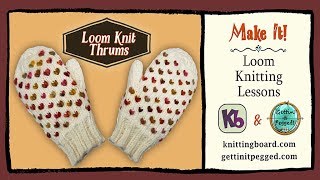 How to make a THRUM Loom Knitting [upl. by Melisa613]