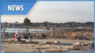 Indonesia devastated Palu coastline after tsunamiearthquake [upl. by Elfstan]