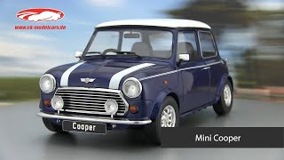 ckmodelcarsvideo Mini Cooper blau metallic  weiß RHD 112 KKScale [upl. by Meter]