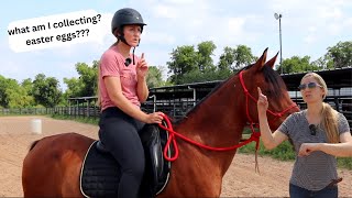 your FIRST Horse Back Riding lesson be like 😂 [upl. by Karlin987]