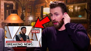 Celebrities Reacting To Chadwick Boseman Passing Away ft Chris Evans Brie Larson Chris Pratt [upl. by Nnep]