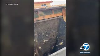 Swarm of bees go on the attack in Riverside County causing mayhem [upl. by Girardo956]