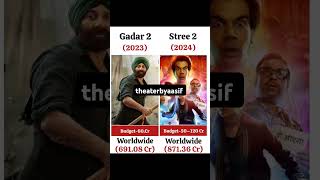 Gadar 2 Vs Stree 2 movie comprise end box office collections life time collections stree2 gadar2 [upl. by Elahcim]