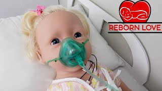 Silicone baby goes to the Hospital Reborn role play [upl. by Frangos]