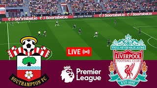 LIVE Southampton vs Liverpool Premier League 2425 Full Match  Video Game Simulation [upl. by Hsiekal]