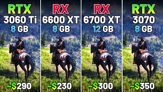 RTX 3060 Ti vs RX 6600 XT vs RX 6700 XT vs RTX 3070  Test in 12 Games in 2024 [upl. by Novoj]