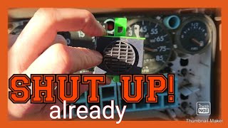 freightliner fl70 warning alarm buzzer location and removal [upl. by Ailec]