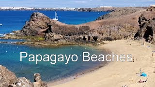 The Papagayo Beaches on Lanzarote near to Playa Blanca [upl. by Anipsed]