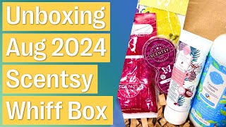 Scentsy Whiff Box August 2024 Unboxing [upl. by Bussey]