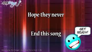 Boz Scaggs Look What Youve Done To Me Karaoke Version Instrumental [upl. by Mall]