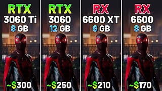 RTX 3060 Ti vs RTX 3060 vs RX 6600 XT vs RX 6600  Test in 20 Games in 2024 [upl. by Addiel]