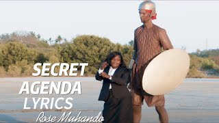 ROSE MUHANDO  SECRET AGENDA Official Video Lyrics [upl. by Manup]