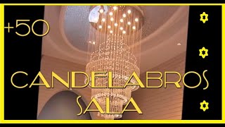 🏠💡 50 LAMpARAS CANDELABROS para saLa Comedor ingresos corredores dormitorio LAMPARAS COLGANTES [upl. by Yesdnil]