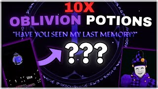 10 OBLIVION POTIONS WITH MAX LUCK FOR THE OBLIVION AURA  Sols RNG ERA 8 [upl. by Aivilys]